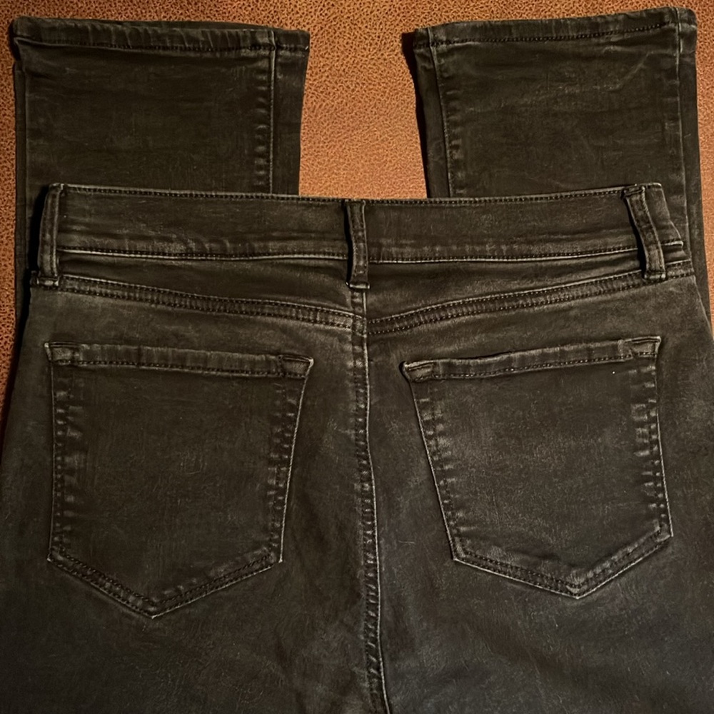 Loft Modern Kick Crop Black Jeans